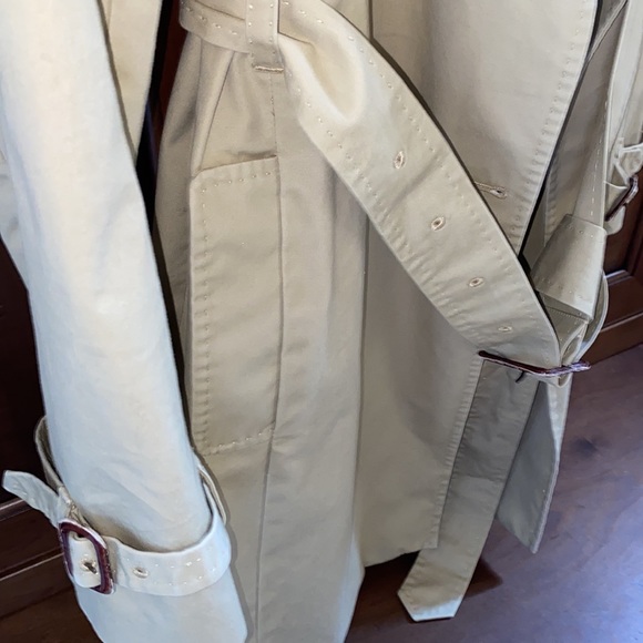 J. Crew Icon Khaki Tan Belted Trench Coat - Picture 8 of 10